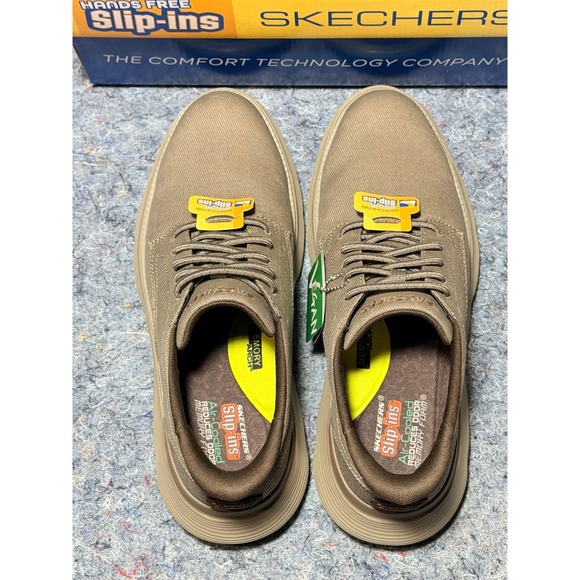 Skechers Hands Free Slip Ins Mens Size‎ 11 Dark Taupe Air Cooled Memory Foam main image 5